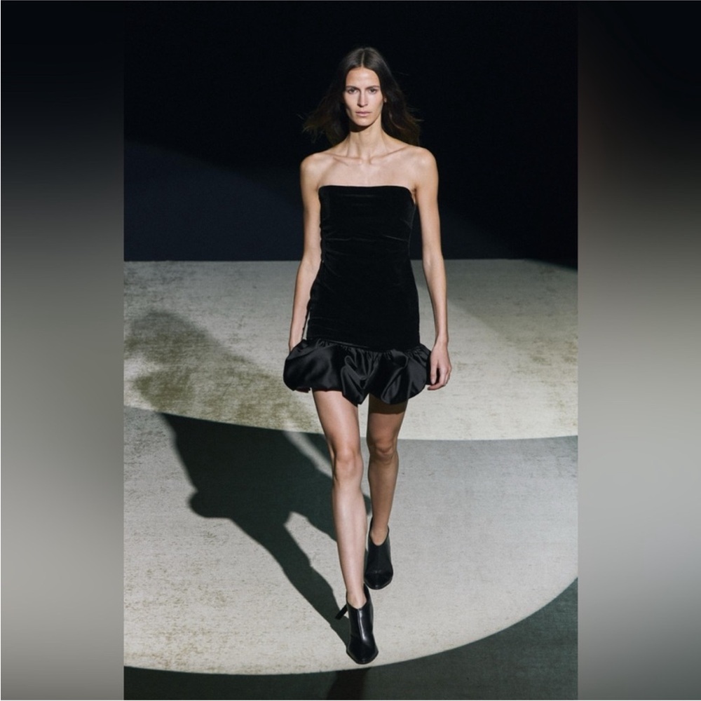 NWOT Zara Velvet Mini Dress ZW Collection size medium